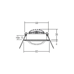 BRUMBERG BB03 Spot RC driver rund tilslutningsboks hvid