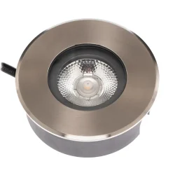 BRUMBERG Hybride Flat LED-gulvlampe til indbygning, 11 cm