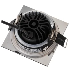 BRUMBERG indbygningsspot IP65 kantet, kobles, krom