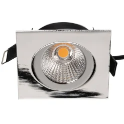 BRUMBERG indbygningsspot IP65 kantet, kobles, krom