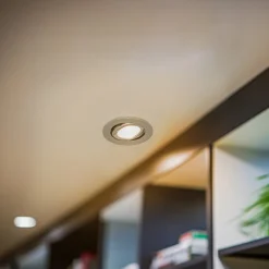 BRUMBERG indbygningsspot IP65 rund kan kobles krom