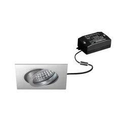 BRUMBERG LED indbygningsspot Tirrel-S, on/off, mat aluminium