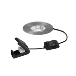 BRUMBERG LED-spot BB20 IP65 on/off-tilslutningsdåse mat nikkel