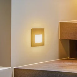 BRUMBERG Wall Kit68 indbygning, flad, kantet, sort