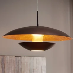 Brun-guld lakeret Nuvano-pendel