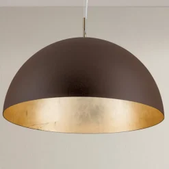 Brun-gylden pendellampe Nerry