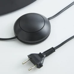 Buelampe Alice med tekstilskærm, kaffe