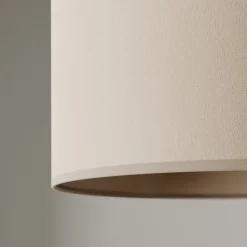 Buelampe Alice med tekstilskærm, kaffe