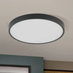 Bully LED-loftslampe i sort, 3.000 K, Ø28cm