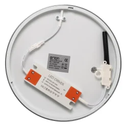 Bully LED-loftslampe, mat nikkel, Ø 24 cm