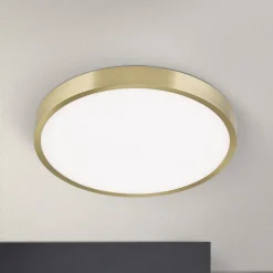 Bully LED-loftslampe med patina-look, Ø 28 cm