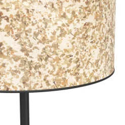 Butterburn gulvlampe, højde 162 cm, beige/grøn, metal/stof