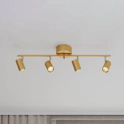 By Rydéns Correct loftspot, 4 lyskilder, mat guld