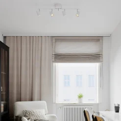 By Rydéns Correct loftspot, 4 lyskilder, mat hvid