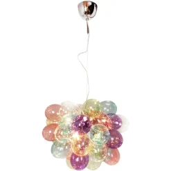 By Rydéns Gross glas-hængelampe, kulørt, 50 cm