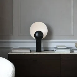 Caché bordlampe, bevægelige skærme, mat sort