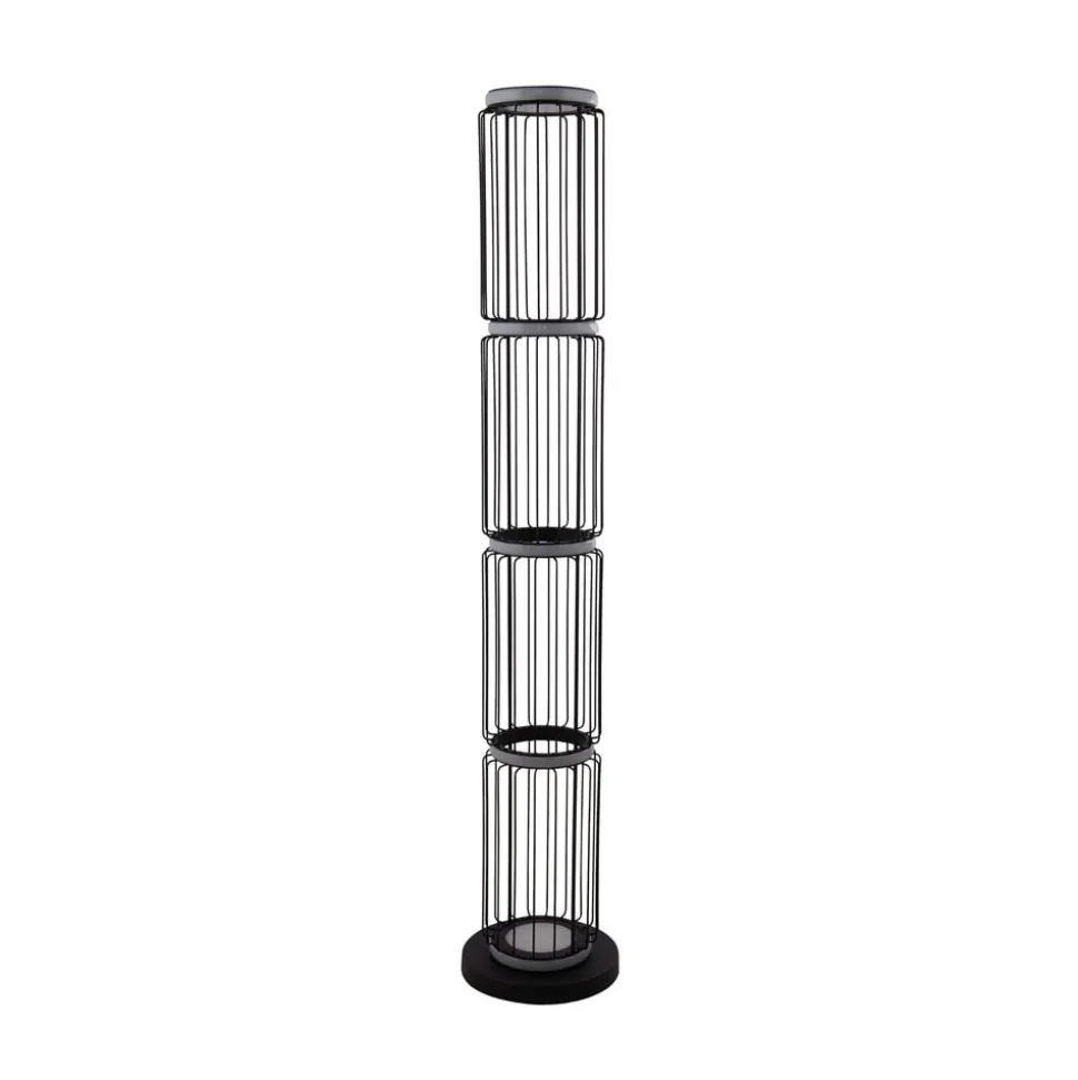 Cage LED-gulvlampe i burdesign