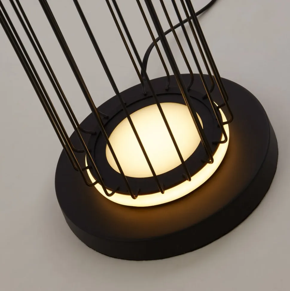 Cage LED-gulvlampe i burdesign