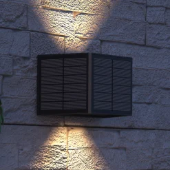 Calex Caserta udendørs LED-væglampe, op/ned, sort