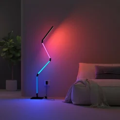 Calex Smart LED-gulvlampe, sammenklappelig WLAN CCT RGB