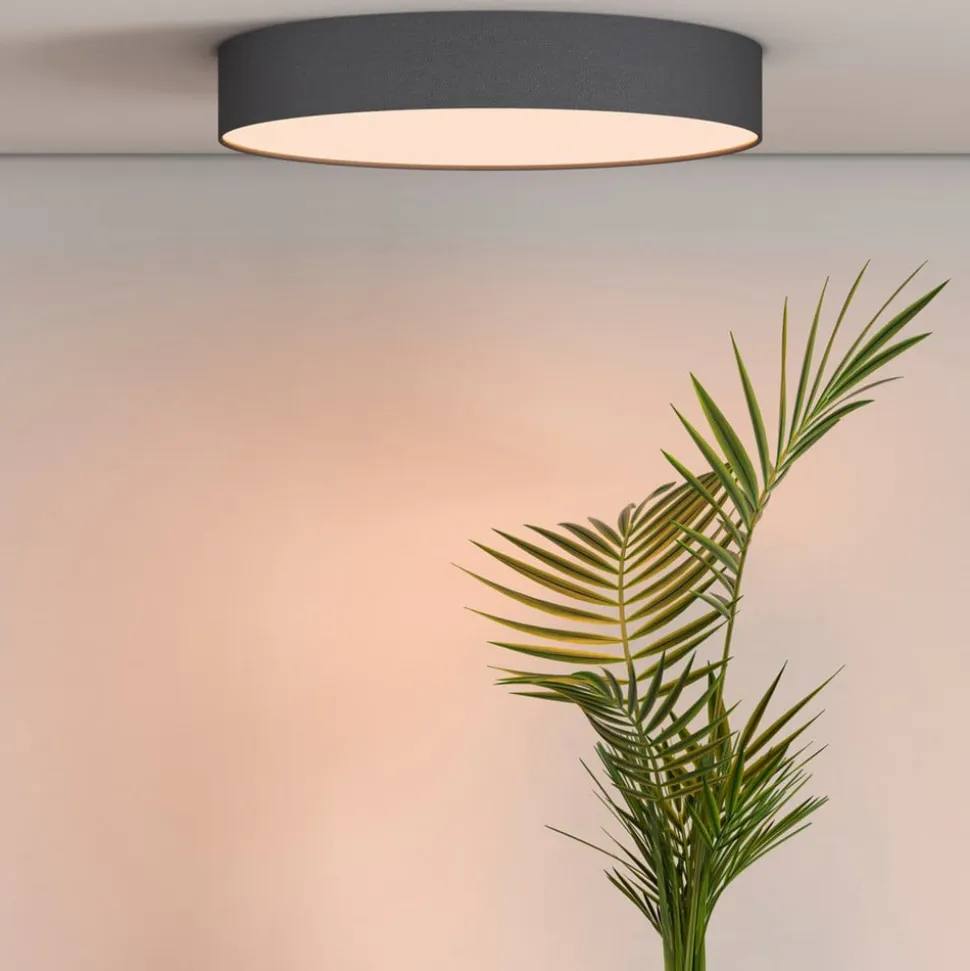 Calex Smart LED-loftlampe Fabric, Ø 40 cm, RGBW, dæmpbar