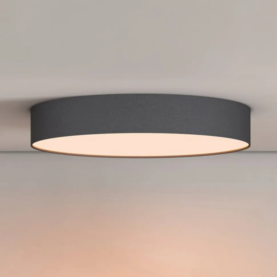 Calex Smart LED-loftlampe Fabric, Ø 40 cm, RGBW, dæmpbar