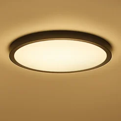 Calex Smart LED-loftlampe HALO Ø 40 cm sort IP54 RGB CCT