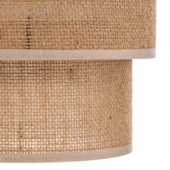 Calisto væglampe, jute, naturbrun, afbryder