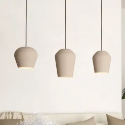 Cambaito hængelampe, sandfarvet, 3 lyskilder