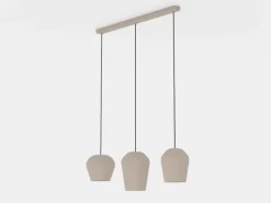 Cambaito hængelampe, sandfarvet, 3 lyskilder