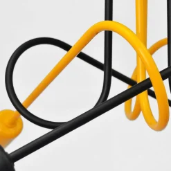 Cambridge loftlampe, 4 lyskilder, sort-orange