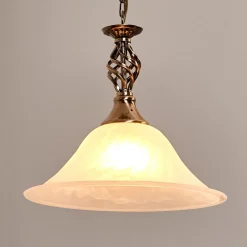 CAMEROON pendellampe i patineret messing