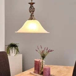 CAMEROON pendellampe i patineret messing