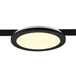 Camillus LED-skinnelampe til DUOline, sort, Ø 26 cm