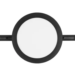 Camillus LED-skinnelampe til DUOline, sort, Ø 26 cm