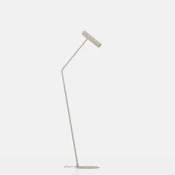 Caminia LED-gulvlampe, højde 158,5 cm, sandfarvet, stål
