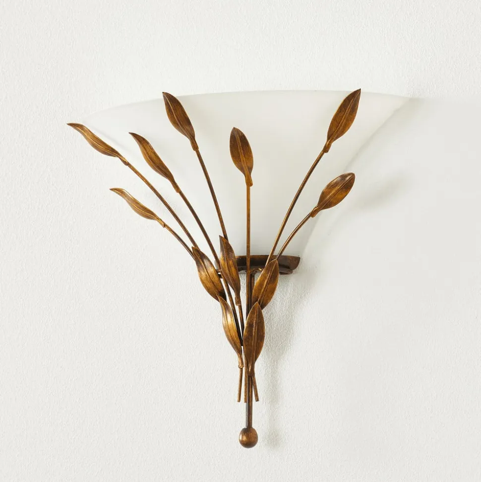 CAMPANA væglampe med bladdekoration