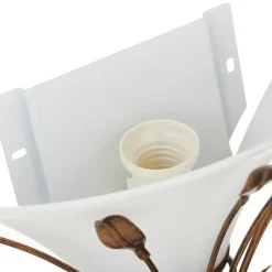 CAMPANA væglampe med bladdekoration