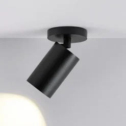 CAN TILT loftspot, sort, Ø 8 cm, 1 lyskilde, metal GU10