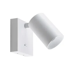 CAN TILT vægspot, hvid, 10 x 10 cm, metal, GU10-kontakt