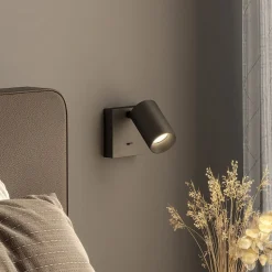 CAN TILT vægspot, sort, 10 x 10 cm, metal GU10 kontakt