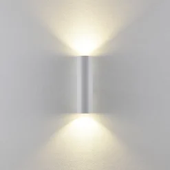 CAN væglampe, hvid, 2 lyskilder, højde 22 cm, metal, GU10