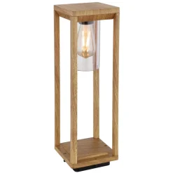 Candela sokkellampe i trælook, højde 50 cm