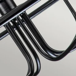 Capitol Hill lysekrone, 6 lyskilder, sort