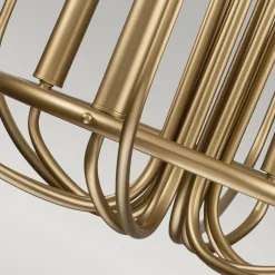 Capitol Hill lysekrone, 12 lyskilder, messing