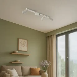 Carbon loftspot, beige, længde 81 cm, aluminium, 4 lyskilder.