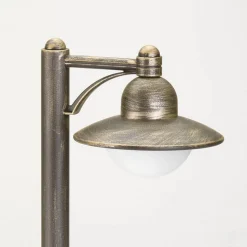 Carla stibelysning med beslag, brun/messing