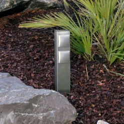 Carleil stålstikdåse med 2 stikdåser