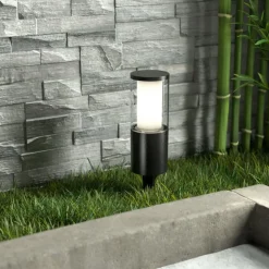 Carlo LED-lampe med jordspyd, sort 25 cm 3,5 W CCT