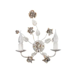 Carolina væglampe, elfenbensfarvet, 2 lyskilder, jern